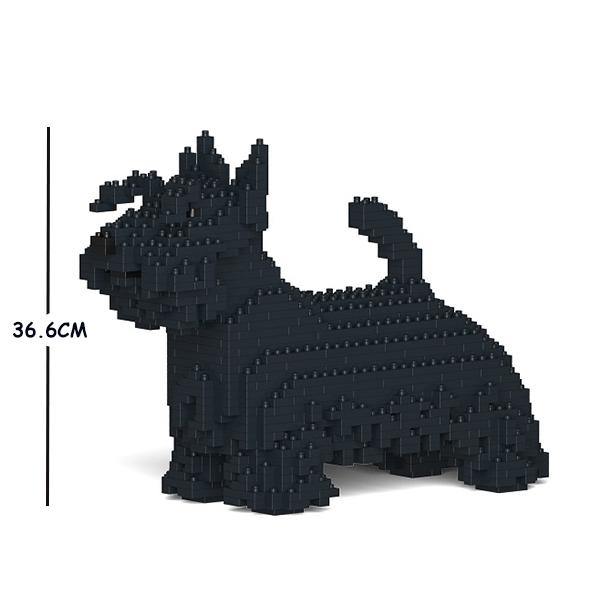 Scottish Terrier Dog Sculptures - LAminifigs , lego style jekca building set