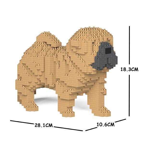 Shar Pei Dog Sculptures - LAminifigs , lego style jekca building set