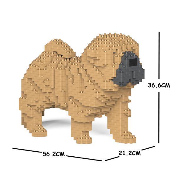 Shar Pei Dog Sculptures - LAminifigs , lego style jekca building set