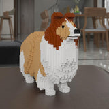 Shetland Sheepdog Dog Sculptures - LAminifigs , lego style jekca building set