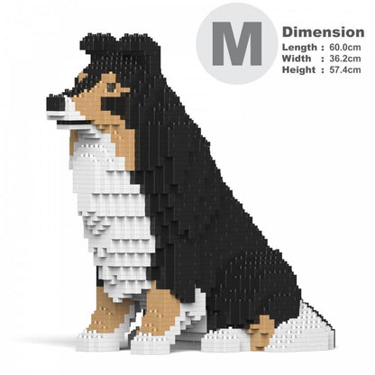 Shetland Sheepdog Dog Sculptures - LAminifigs , lego style jekca building set