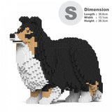 Shetland Sheepdog Dog Sculptures - LAminifigs , lego style jekca building set