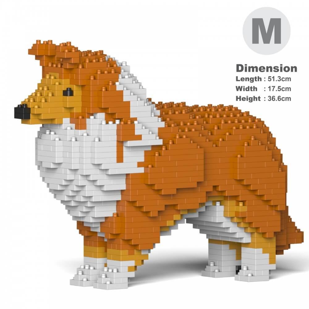 Shetland Sheepdog Dog Sculptures - LAminifigs , lego style jekca building set