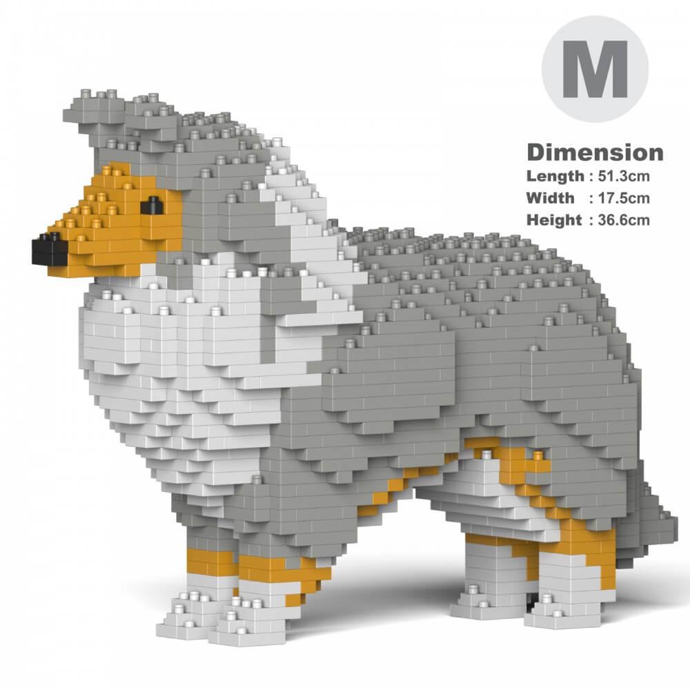 Shetland Sheepdog Dog Sculptures - LAminifigs , lego style jekca building set