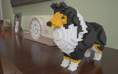 Shetland Sheepdog Dog Sculptures - LAminifigs , lego style jekca building set