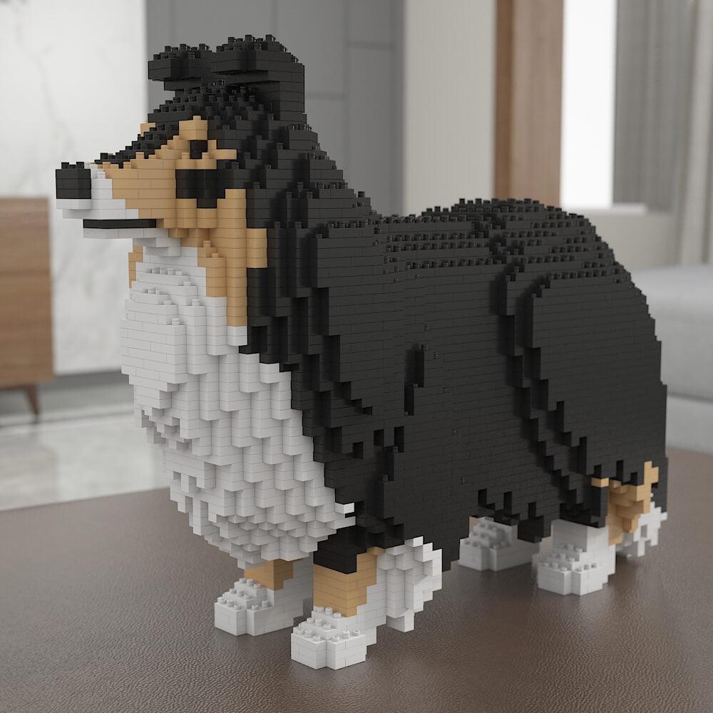 Shetland Sheepdog Dog Sculptures - LAminifigs , lego style jekca building set