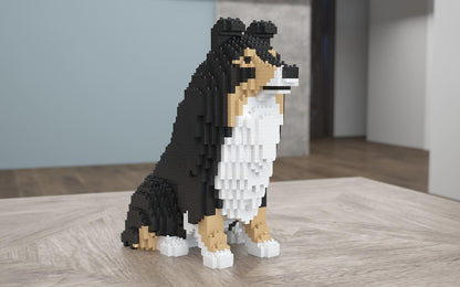 Shetland Sheepdog Dog Sculptures - LAminifigs , lego style jekca building set