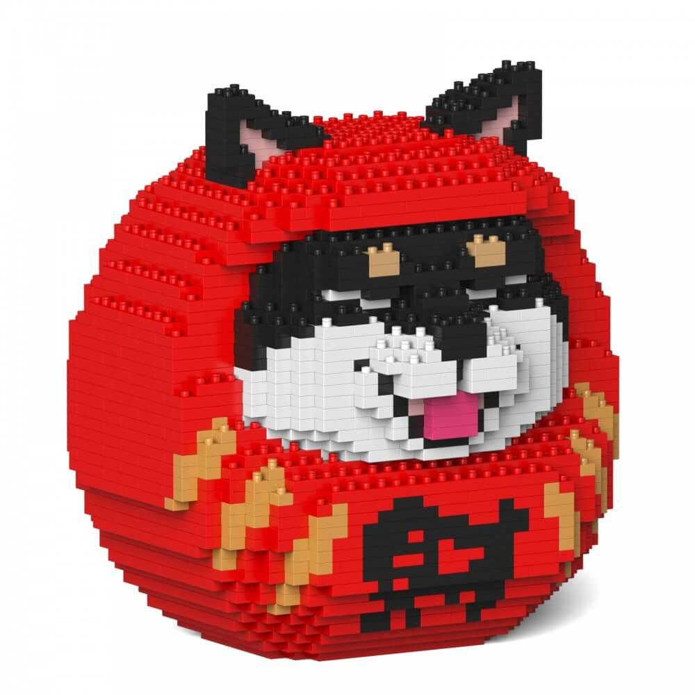 Shiba Daruma Dolls Sculptures - LAminifigs , lego style jekca building set