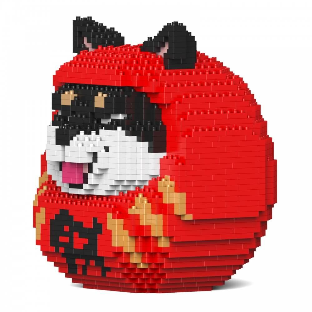 Shiba Daruma Dolls Sculptures - LAminifigs , lego style jekca building set