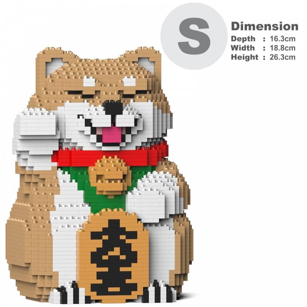 Shiba Daruma Dolls Sculptures - LAminifigs , lego style jekca building set