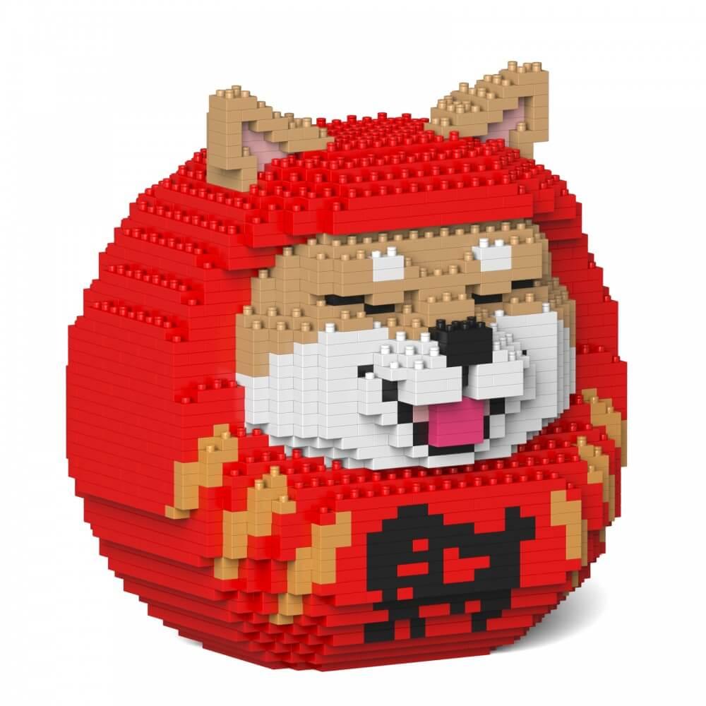 Shiba Daruma Dolls Sculptures - LAminifigs , lego style jekca building set