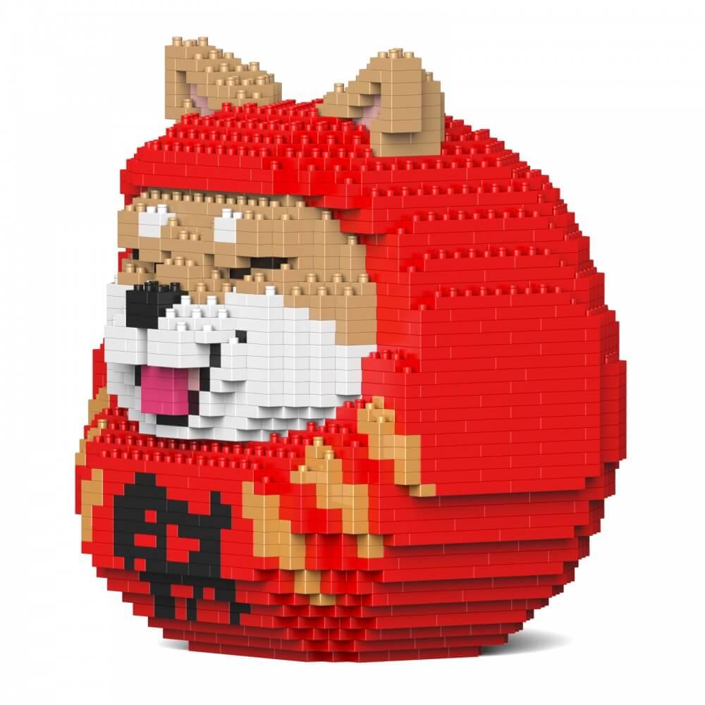 Shiba Daruma Dolls Sculptures - LAminifigs , lego style jekca building set