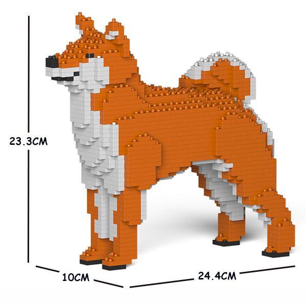 Shiba Inu Dog Sculptures - LAminifigs , lego style jekca building set