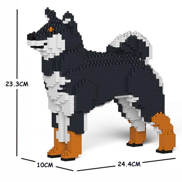 Shiba Inu Dog Sculptures - LAminifigs , lego style jekca building set