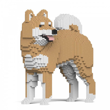 Shiba Inu New Dog Sculptures - LAminifigs , lego style jekca building set