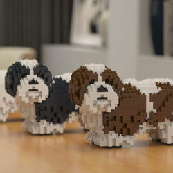 Shih Tzu Dog Sculptures - LAminifigs , lego style jekca building set