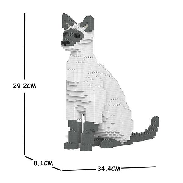 Siamese Cats Sculptures - LAminifigs , lego style jekca building set