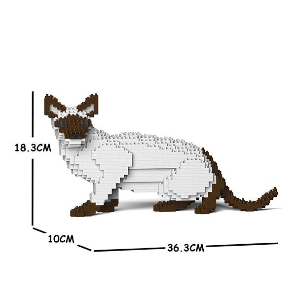 Siamese Cats Sculptures - LAminifigs , lego style jekca building set