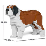 St. Bernard Dog Sculptures - LAminifigs , lego style jekca building set