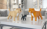 Staffordshire Bull Terrier Dog Sculptures - LAminifigs , lego style jekca building set