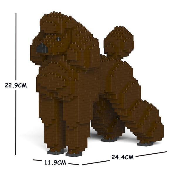 Standard Poodle Dog Sculptures - LAminifigs , lego style jekca building set