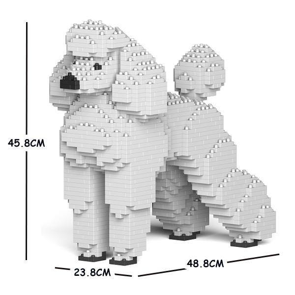 Standard Poodle Dog Sculptures - LAminifigs , lego style jekca building set