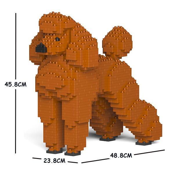 Standard Poodle Dog Sculptures - LAminifigs , lego style jekca building set