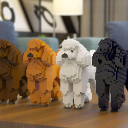 Standard Poodle Dog Sculptures - LAminifigs , lego style jekca building set