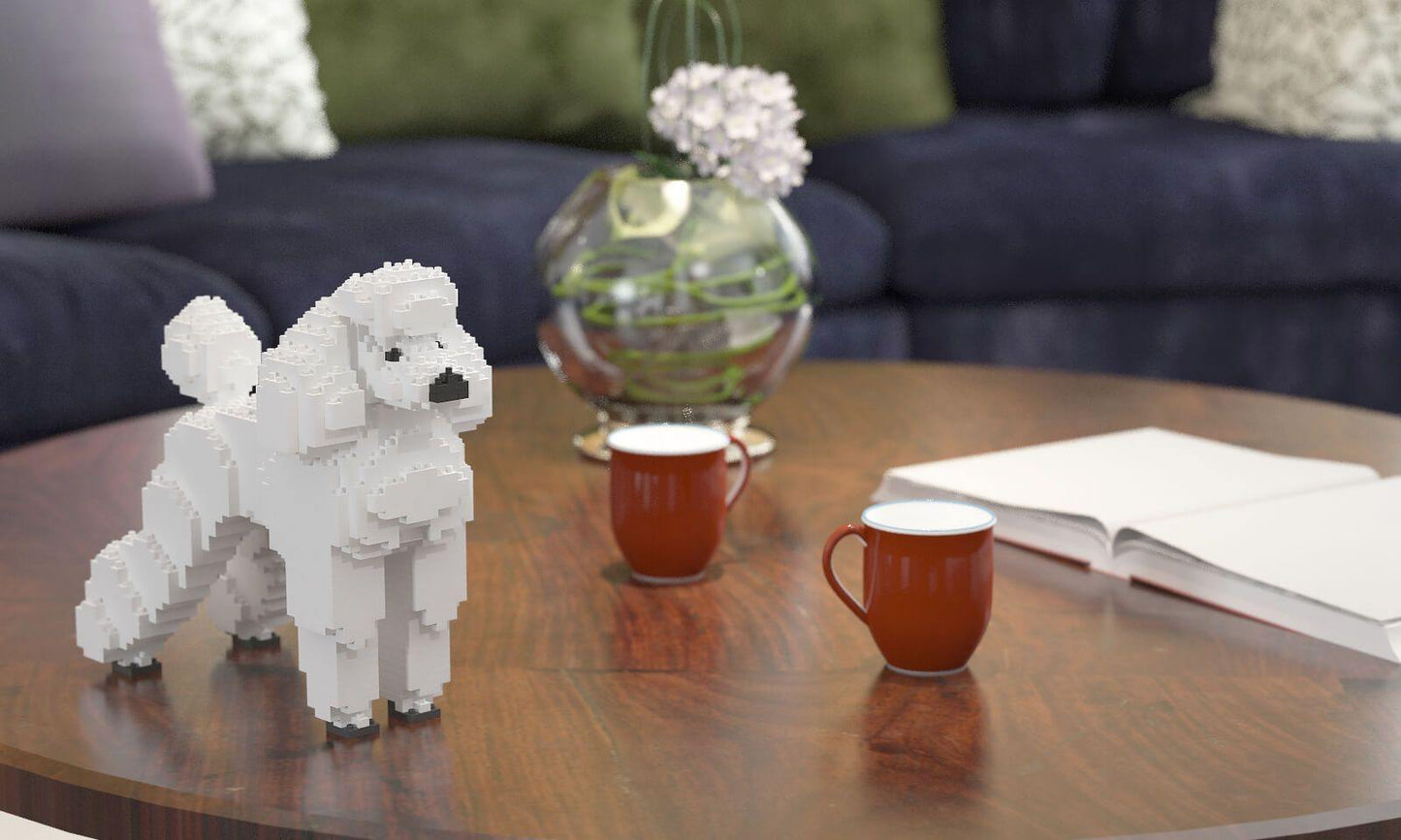 Standard Poodle Dog Sculptures - LAminifigs , lego style jekca building set