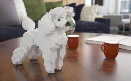 Standard Poodle Dog Sculptures - LAminifigs , lego style jekca building set