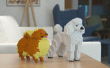 Standard Poodle Dog Sculptures - LAminifigs , lego style jekca building set
