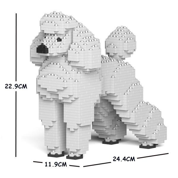 Standard Poodle Dog Sculptures - LAminifigs , lego style jekca building set