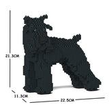Standard Schnauzer Dog Sculptures - LAminifigs , lego style jekca building set