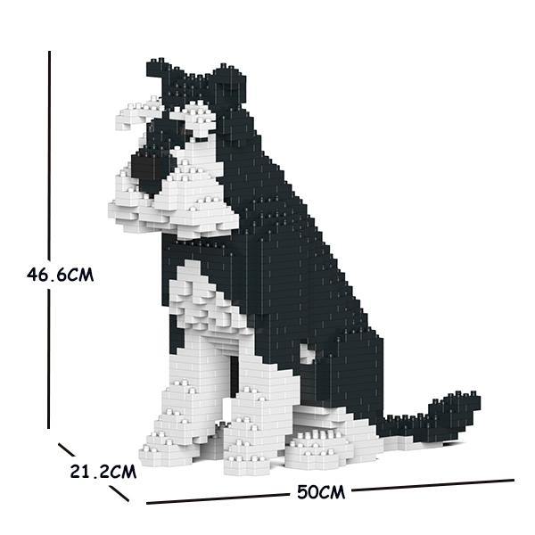 Standard Schnauzer Dog Sculptures - LAminifigs , lego style jekca building set