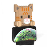 Tabby Cat Phone Stand - LAminifigs , lego style jekca building set