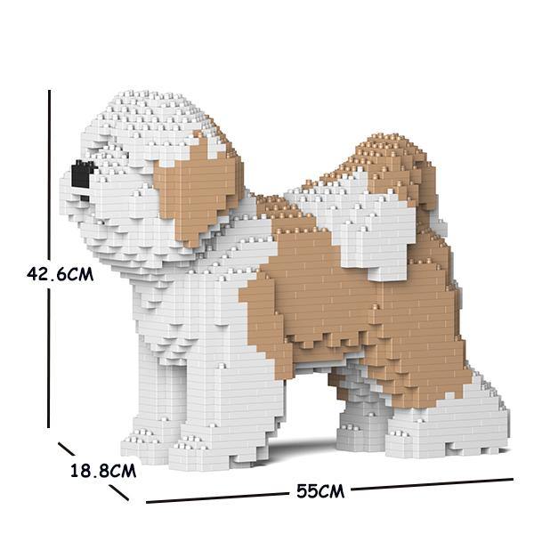 Tibetan Terrier Dog Sculptures - LAminifigs , lego style jekca building set