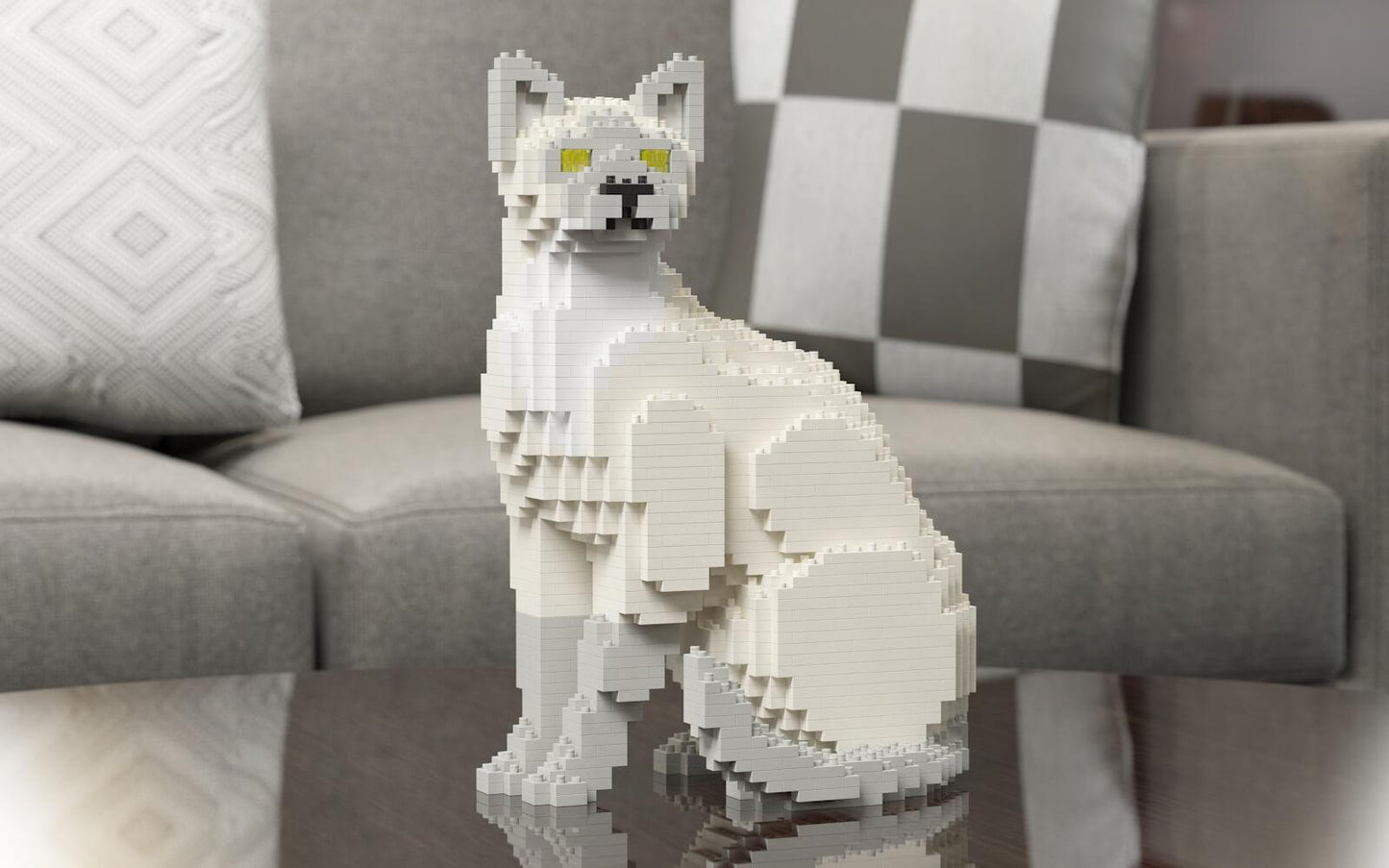 Tonkinese Cats Sculptures - LAminifigs , lego style jekca building set