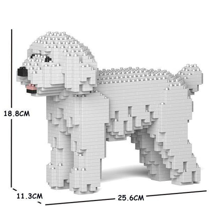 Toy Poodle Dog Sculptures - LAminifigs , lego style jekca building set