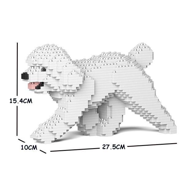 Toy Poodle Dog Sculptures - LAminifigs , lego style jekca building set