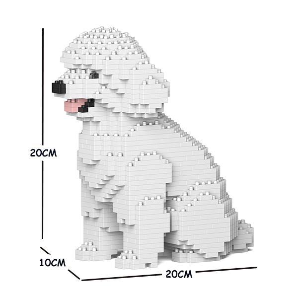 Toy Poodle Dog Sculptures - LAminifigs , lego style jekca building set