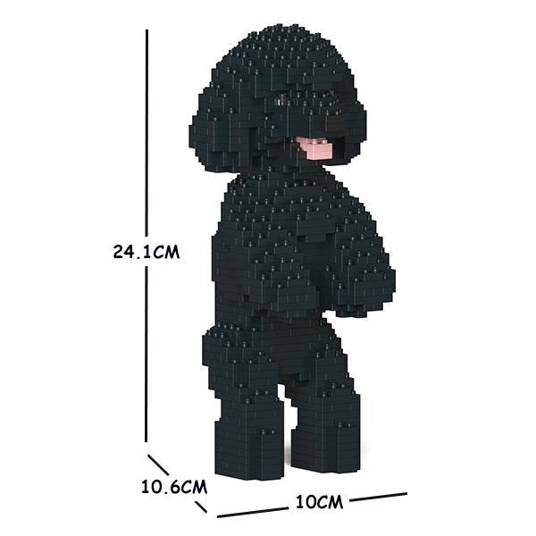 Toy Poodle Dog Sculptures - LAminifigs , lego style jekca building set