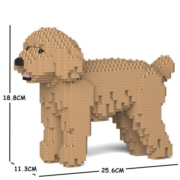 Toy Poodle Dog Sculptures - LAminifigs , lego style jekca building set