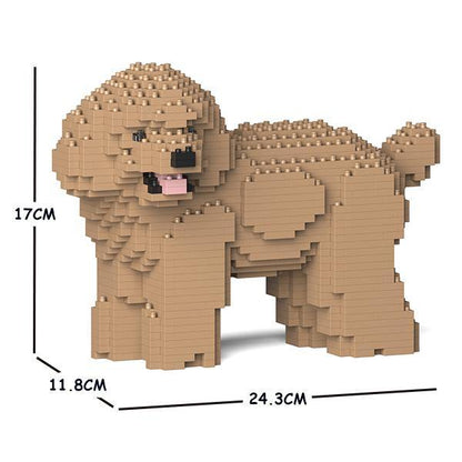 Toy Poodle Dog Sculptures - LAminifigs , lego style jekca building set