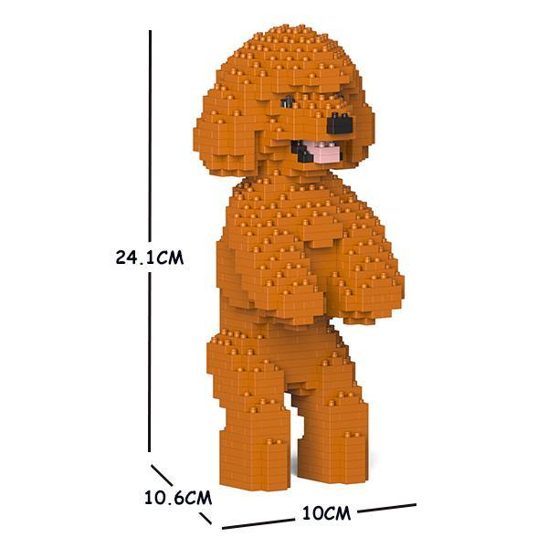 Toy Poodle Dog Sculptures - LAminifigs , lego style jekca building set