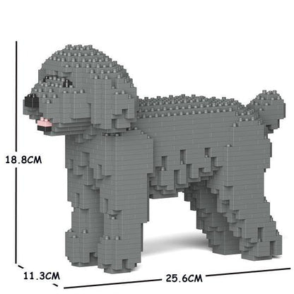 Toy Poodle Dog Sculptures - LAminifigs , lego style jekca building set