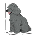 Toy Poodle Dog Sculptures - LAminifigs , lego style jekca building set