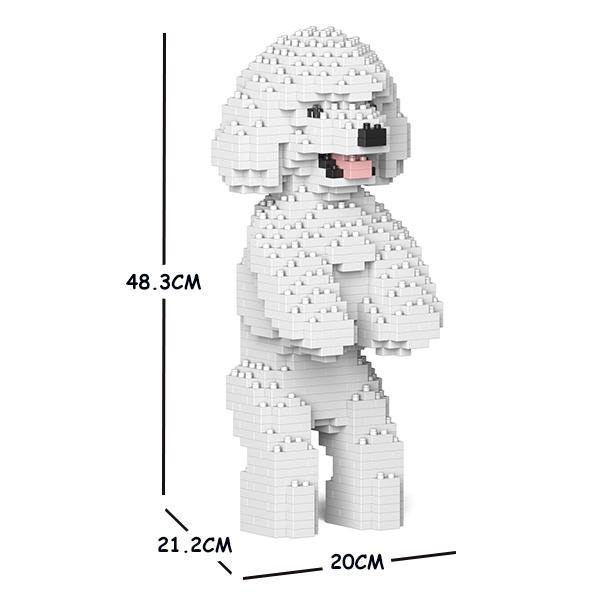 Toy Poodle Dog Sculptures - LAminifigs , lego style jekca building set