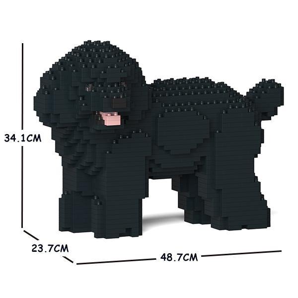 Toy Poodle Dog Sculptures - LAminifigs , lego style jekca building set