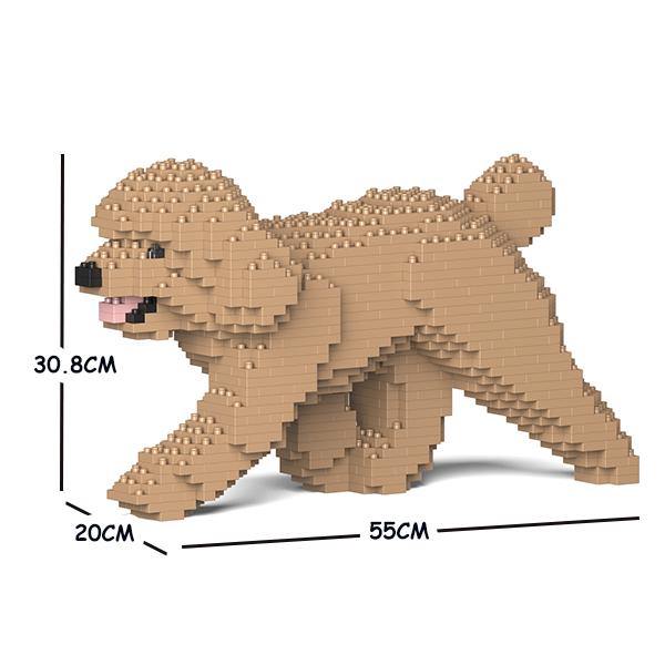 Toy Poodle Dog Sculptures - LAminifigs , lego style jekca building set