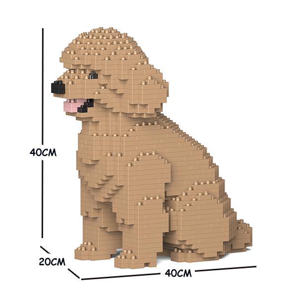 Toy Poodle Dog Sculptures - LAminifigs , lego style jekca building set